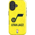 NBA Utah Jazz Yellow Texture iPhone 16 Plus Magsafe Impact Case